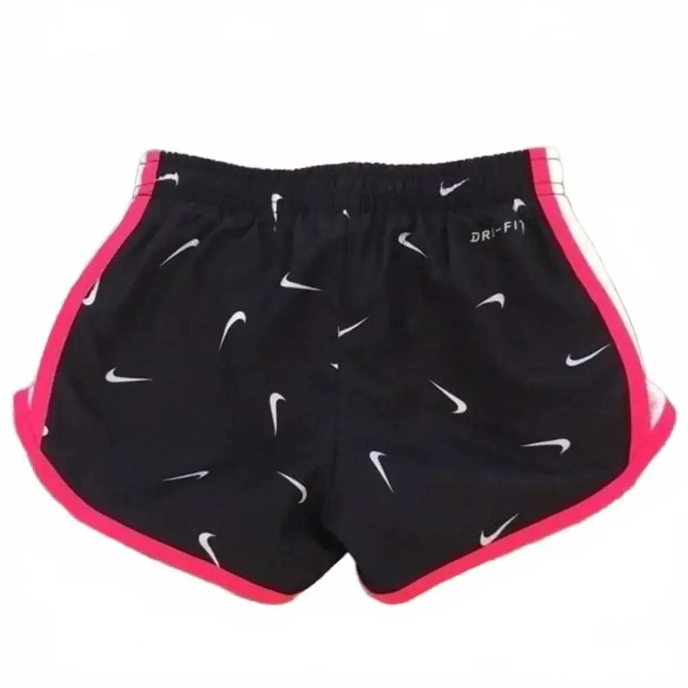 Nike DRI-FIT shorts pink and black 12-18 months
